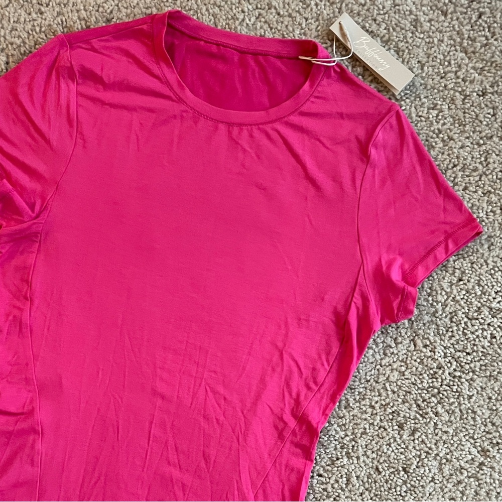 Buffbunny Pink Crush Halo Full Length Tee Short Sleeve Crew Size Medium (Small) - Picture 6 of 14
